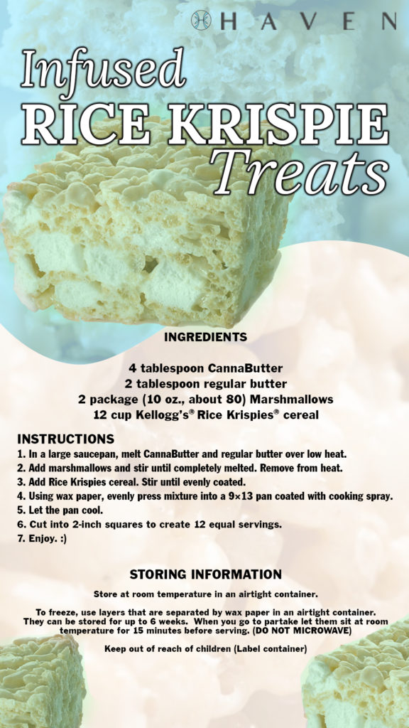 Infused RICE KRISPIE TREATS